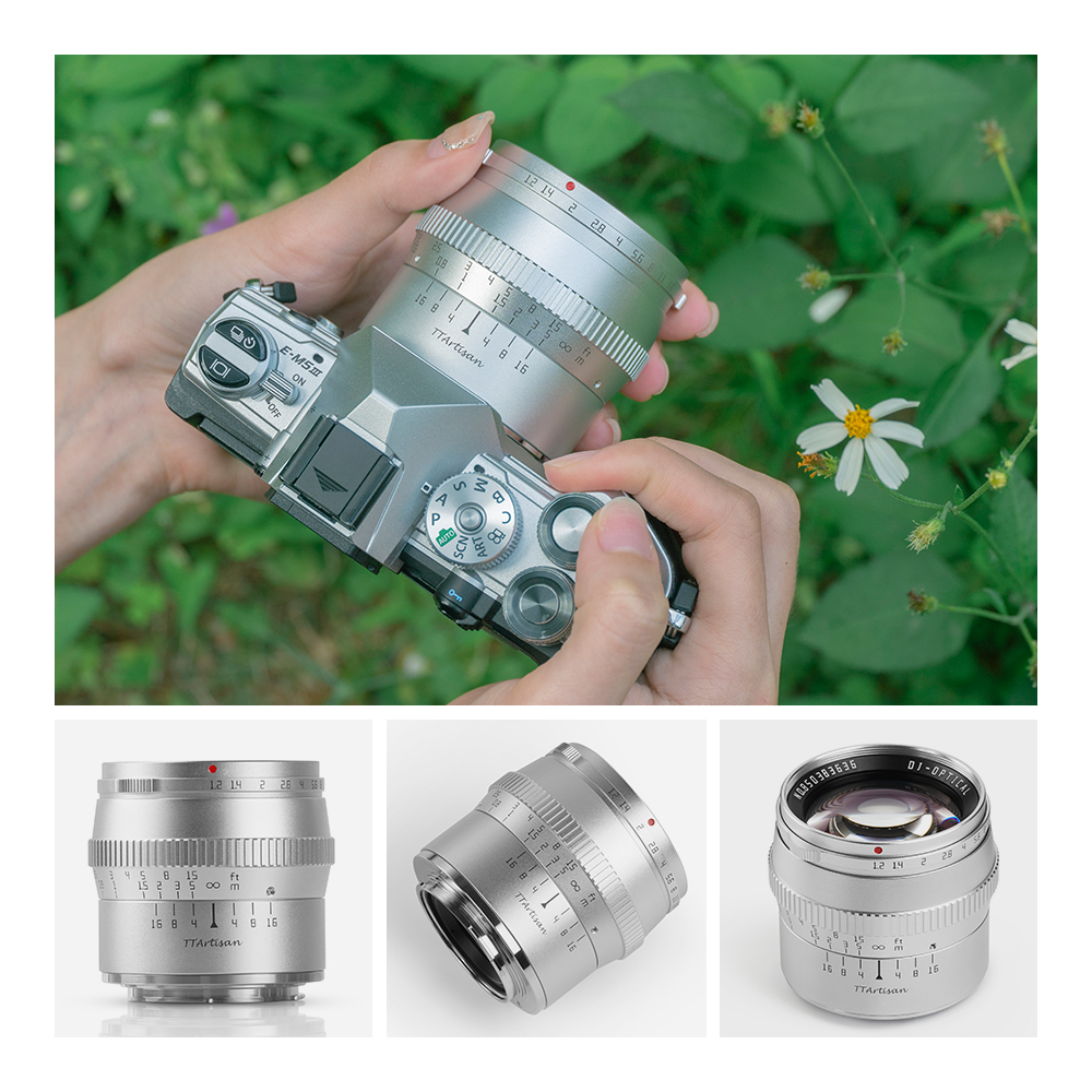 TTArtisan 50mm f/1.2 Manual Focus Lens for Fujifilm X (Silver) - Image 6