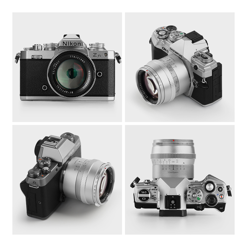 TTArtisan 50mm f/1.2 Manual Focus Lens for Fujifilm X (Silver) - Image 8