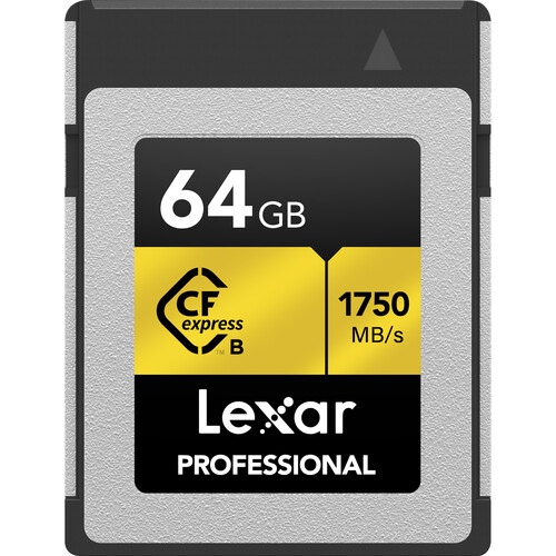 Lexar 64GB Professional CFexpress Type-B Memory Card (Gold Series)