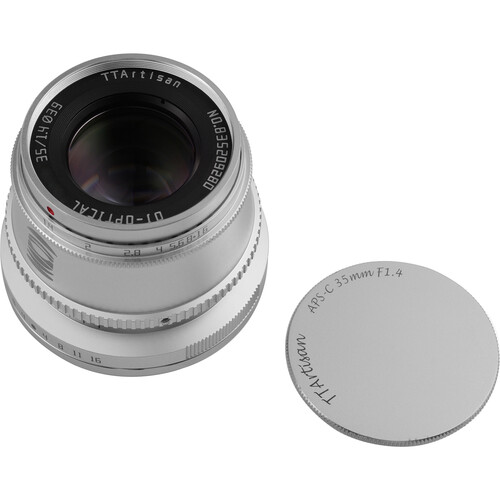 TTArtisan 35mm F1.4 Manual Focus Lens for Sony E Mount (SIlver) - Image 9