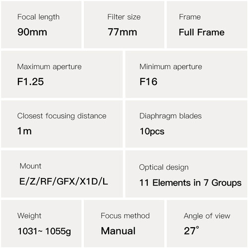 TTArtisan 90mm f/1.25 Lens for Canon EOS R-Mount Cameras - Image 11
