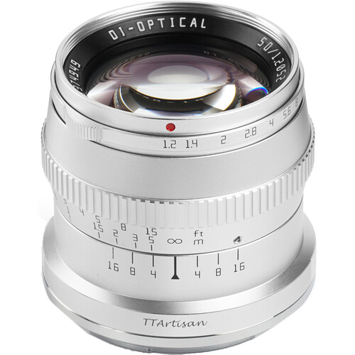 TTArtisan 50mm f/1.2 Lens for Sony E (Silver) - Image 3