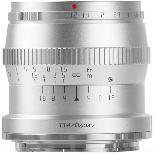 TTArtisan 50mm f/1.2 Lens for Sony E (Silver) - Image 2