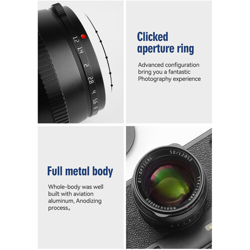 TTArtisan 50mm f/1.2 Lens for Sony E (Silver) - Image 8