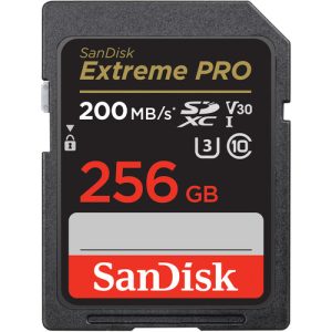 SanDisk 256GB Extreme PRO UHS-I SDXC Memory Card (200mb/s)