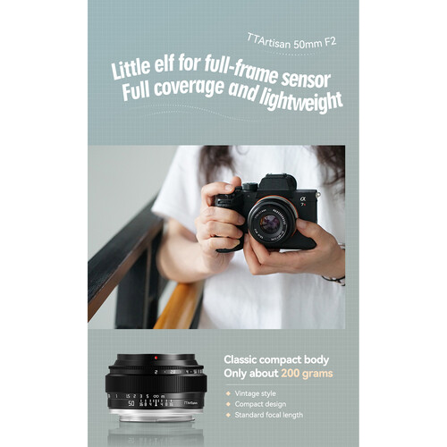 TTArtisan 50mm f/2 Lens for Sony E (Black) - Image 12