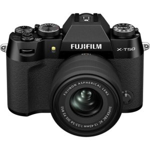 FUJIFILM X-T50 Mirrorless Camera with XC15-45mmF3.5-5.6 OIS PZ Lens Kit (Black)