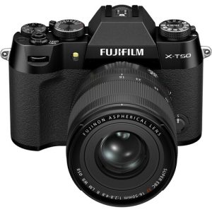 FUJIFILM X-T50 Mirrorless Camera with XF16-50mmF2.8-4.8 R LM WR Lens Kit (Black)