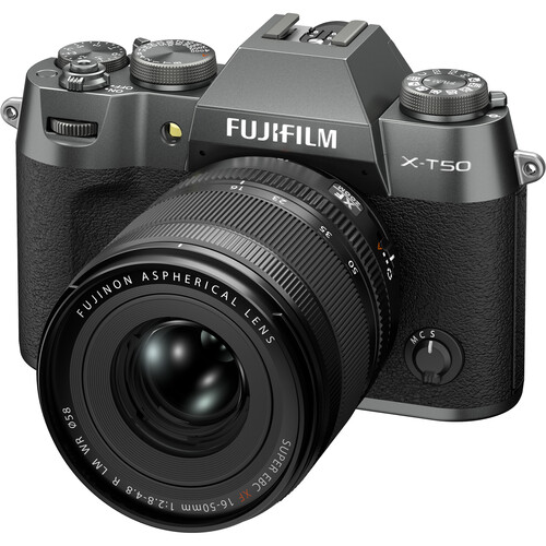 Fujifilm X-T50 Mirrorless Camera with XF 16-50mm f/2.8-4.8 Lens (Charcoal Silver) - Image 2