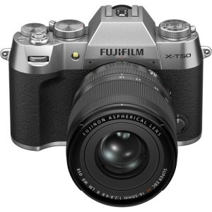 FUJIFILM X-T50 Mirrorless Camera with XF16-50mmF2.8-4.8 R LM WR Lens Kit (Silver)