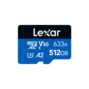 Lexar 633x 512GB microSDHC/microSDXC UHS-I Blue Series Card