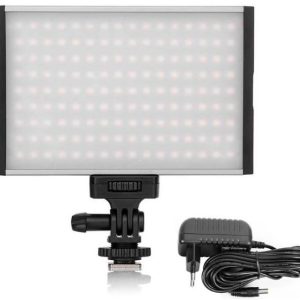 LED-15B Pro LED Video Light Panel with Adjustable Colour Temperature + AC Adapter