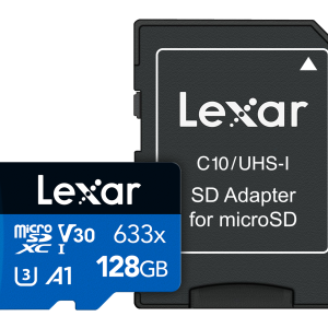 Lexar 633x 128GB microSDHC/microSDXC UHS-I Blue Series Card