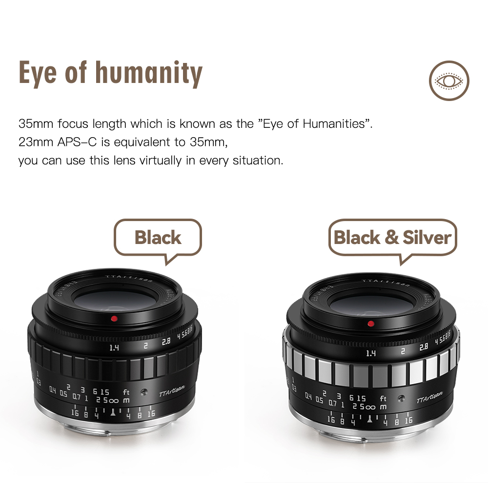 TTArtisan 23mm F1.4 Manual Focus Lens for Micro Four Thirds - Image 3