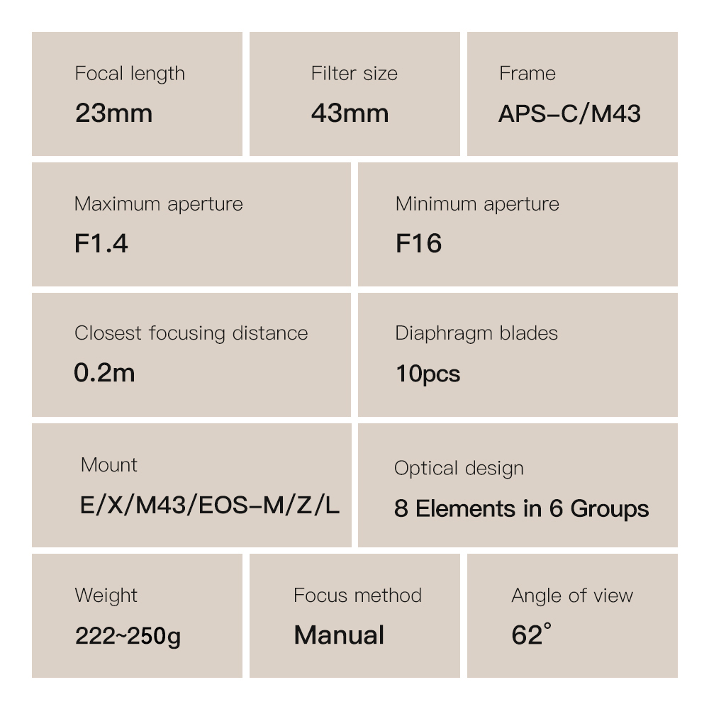 TTArtisan 23mm F1.4 Manual Focus Lens for Micro Four Thirds - Image 7
