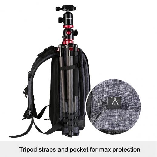 K&F Concept DSLR Camera Backpack for Travel Outdoor Photography - KF13-044v8 - Image 5