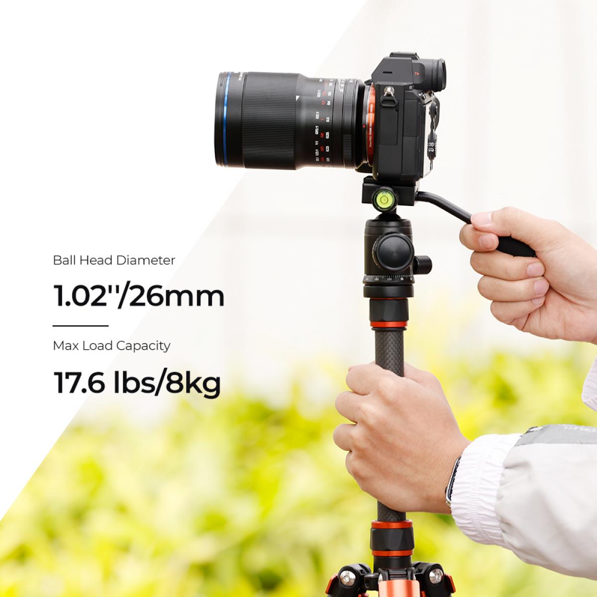 K&F Video Tripod Head with Handle & 360 Degree Rotation - KF31-049 - Image 5