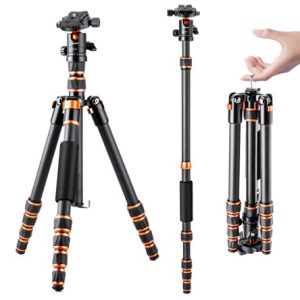 K&F BA225 PRO Carbon Fibre Camera Tripod with Monopod Conversion - KF09.077V2