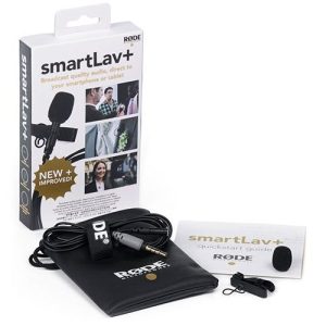 Rode SmartLav+ Lavalier Microphone for Smartphones.