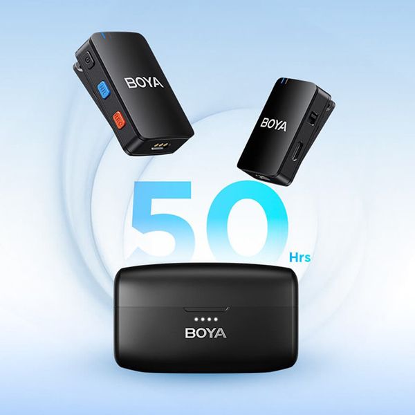 Boya BOYAMIC All-in-One 2.4GHz Wireless Microphone System with Onboard Recording - Image 5