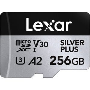 Lexar® 256GB Professional SILVER PLUS microSDXC™ UHS-I Card