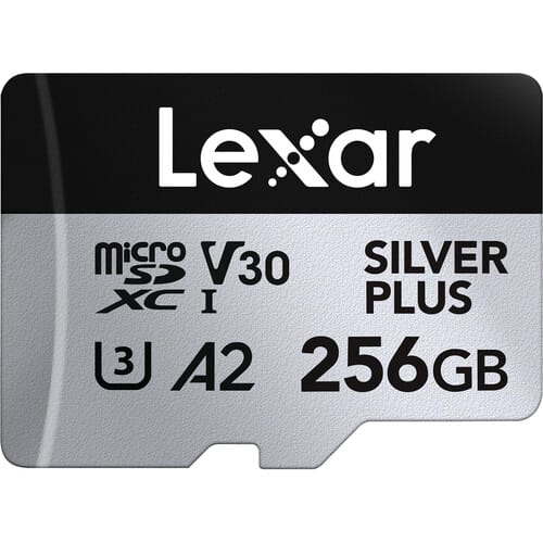 Lexar® 256GB Professional SILVER PLUS microSDXC™ UHS-I Card