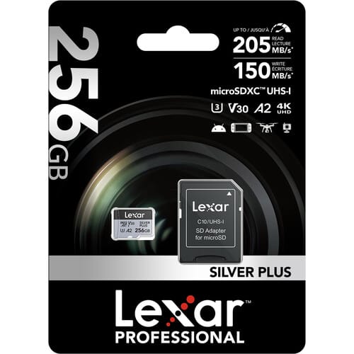 Lexar® 256GB Professional SILVER PLUS microSDXC™ UHS-I Card - Image 2