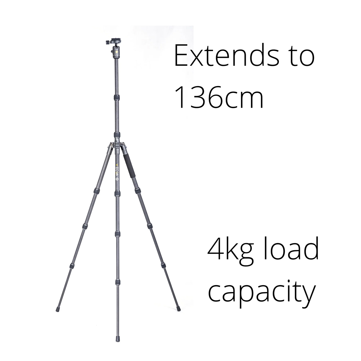 Vanguard Veo 3 Go 235AB Aluminum Travel Tripod/Monopod - Ball Head & Bluetooth - Image 4