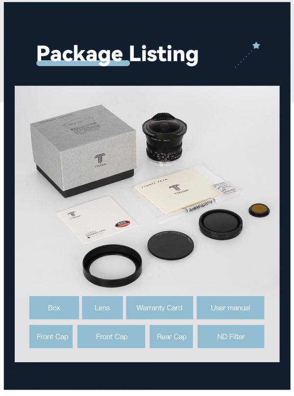 TTArtisan 7.5mm F2 Fisheye Manual Focus Lens for Fujifilm X Mount - Image 3