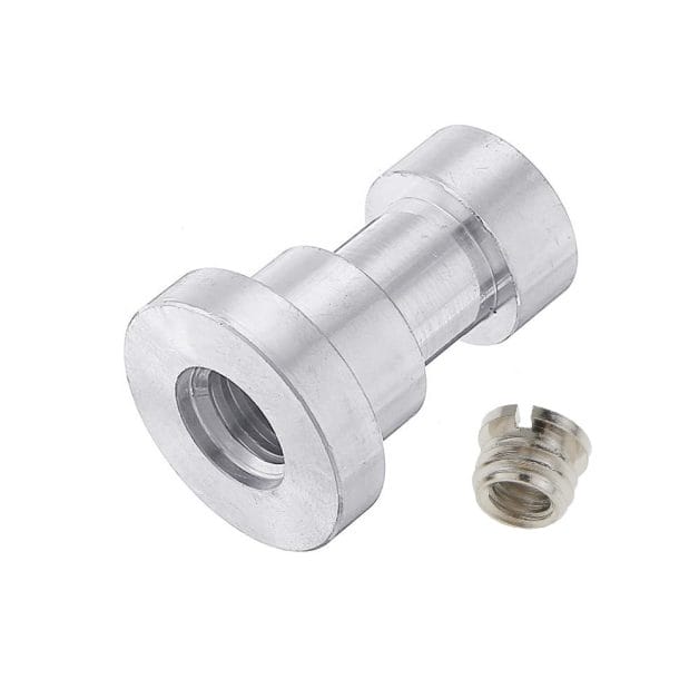 E-Photographic 3/8 inch Light Stand Adapter Screw + 1/4 to 3/8 Adapter