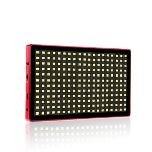 LituFoto 16W LED Video Light-Aluminium Case Adjustable Colour Temp & Power Red LIFOL28RD