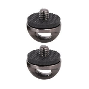 E-Photographic 1/4 -20 Thread D-Ring Camera Strap/Harness Screw - 2 Pack