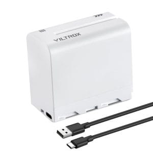 Viltrox NP-F970 6600mAh Lithium Battery with Type-C Fast Charging for LED Lights
