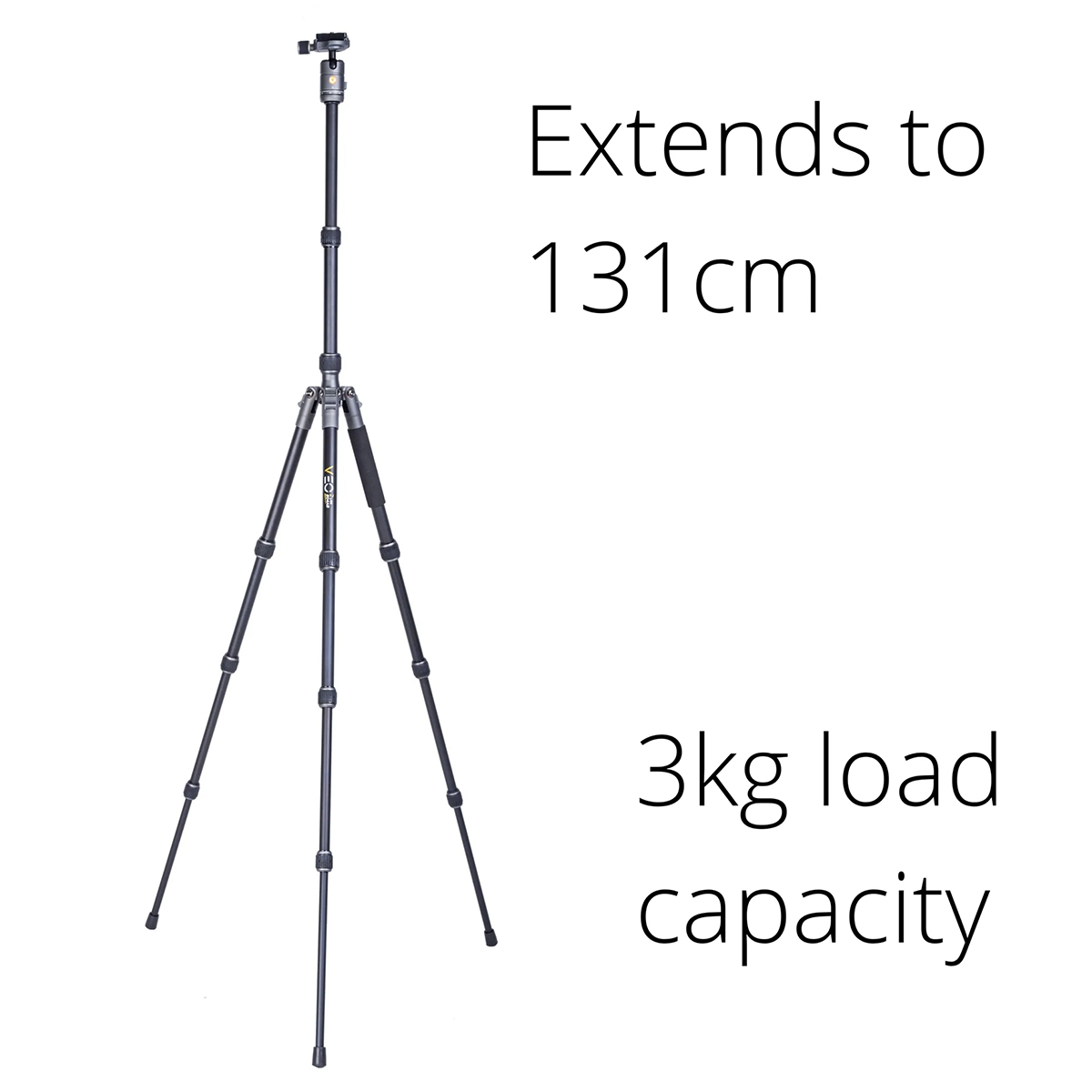 Vanguard Veo 3GO 204CB Ultra-Light Carbon Travel Tripod With Monopod Leg - Image 9