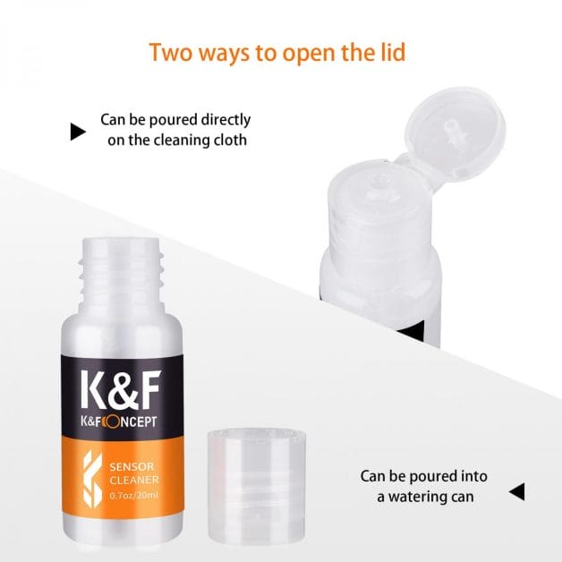 K&F Concept 10 Pack 20ml Cleaning Liquid for Lenses, Sensors, Glasses etc. - Image 4