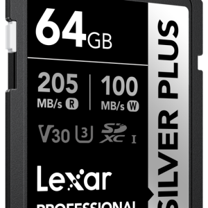 Lexar ® Professional 64GB SILVER PLUS SDXC UHS-I Card