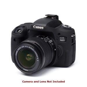 easyCover PRO Silicone Case for Canon 760D – Black ECC760DB