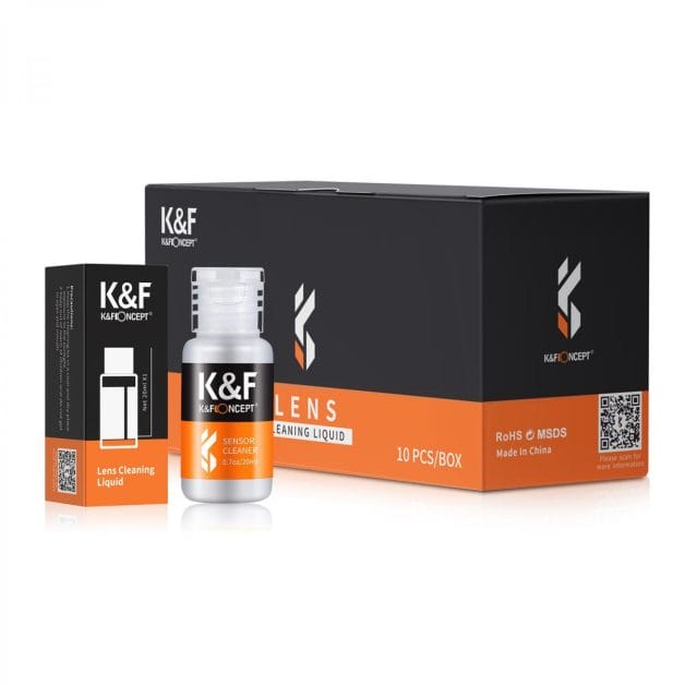 K&F Concept 10 Pack 20ml Cleaning Liquid for Lenses, Sensors, Glasses etc. - Image 2