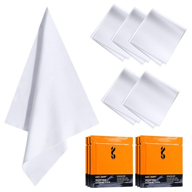 K&F Concept 6 pack dry needle a dust-free microfibre cloth 15 X 15cm - SKU-1684