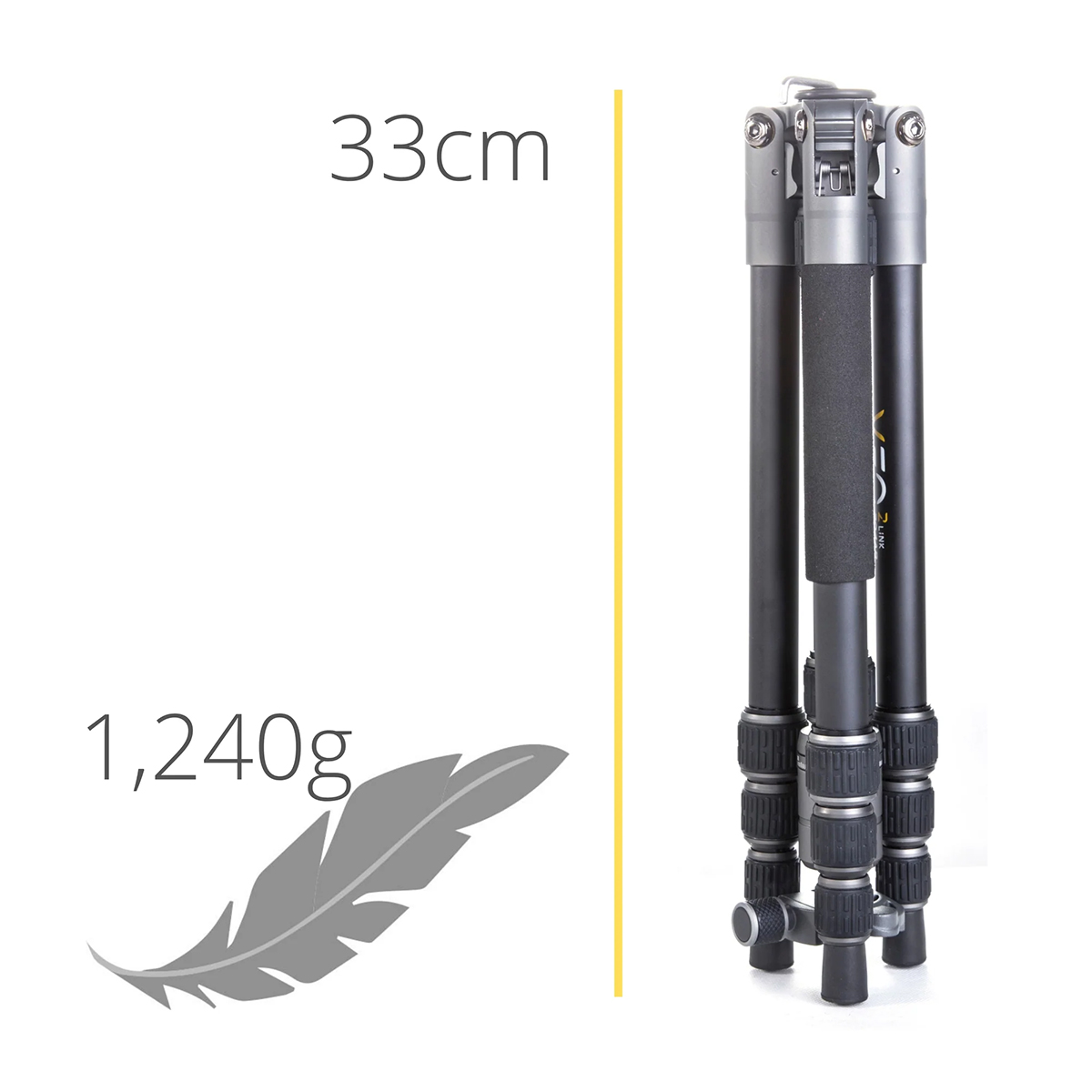 Vanguard Veo 3 Go 235AB Aluminum Travel Tripod/Monopod - Ball Head & Bluetooth - Image 3