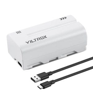Viltrox NP-F550 2200mAh Lithium Battery with Type-C Fast Charging for LED Lights