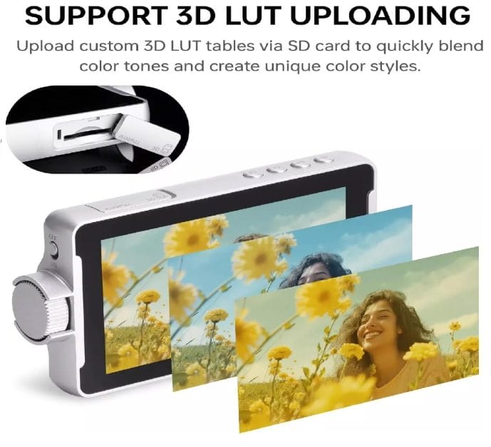 Viltrox DC-V1 HD 4K 5.5 Inch Touch Screen Camera Monitor - White - Image 5
