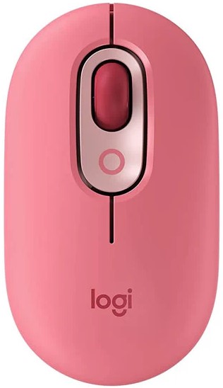 Logitech(R) POP Mouse with Emoji - Heartbreaker Rose/BT