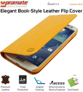 Promate Tama-S4 Samsung Galaxy S4 Leather Flip Cover