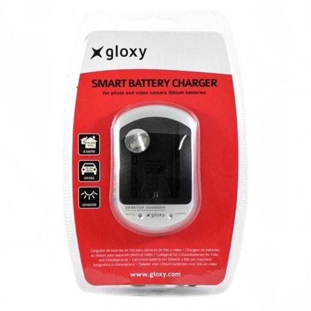 Gloxy LC-E6 Home and/or Car Charger for Canon LP-E6 Camera Batteries - Image 2