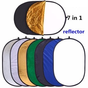 E-Photographic Professional 60cm X 90cm 7 in 1 Oval Reflector Kit - SN236