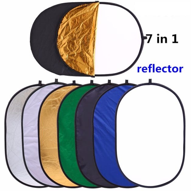 E-Photographic Professional 60cm X 90cm 7 in 1 Oval Reflector Kit - SN236