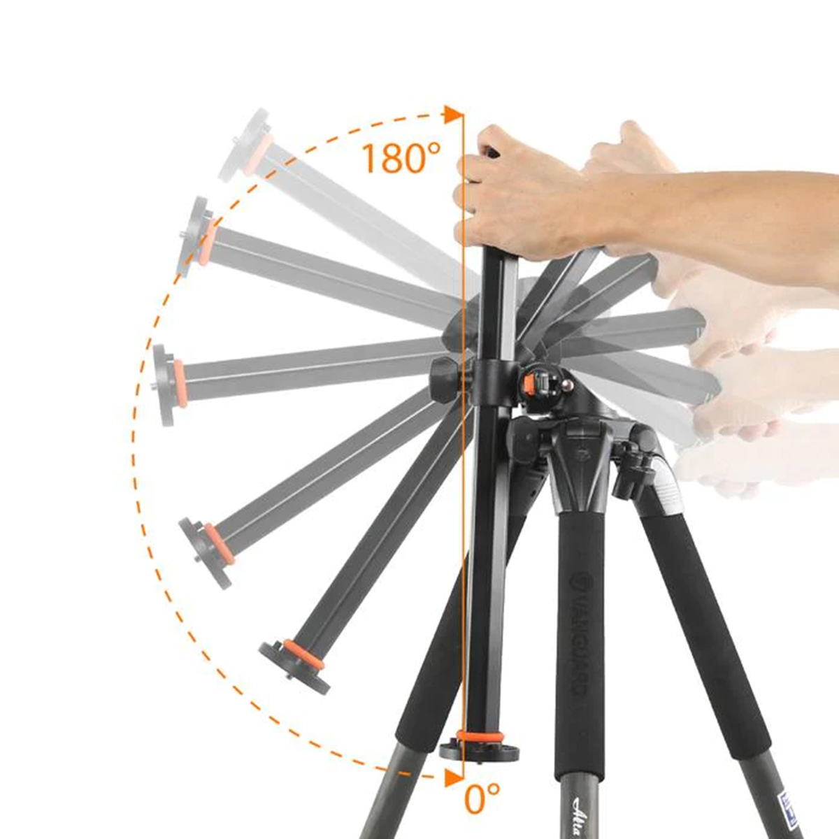 Vanguard Alta PRO 263AGH Aluminium Tripod With Pistol Grip Ball Head and Overhead Arm - Image 3