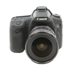 easyCover PRO Silicone Case for Canon 70D – Black ECC70DB