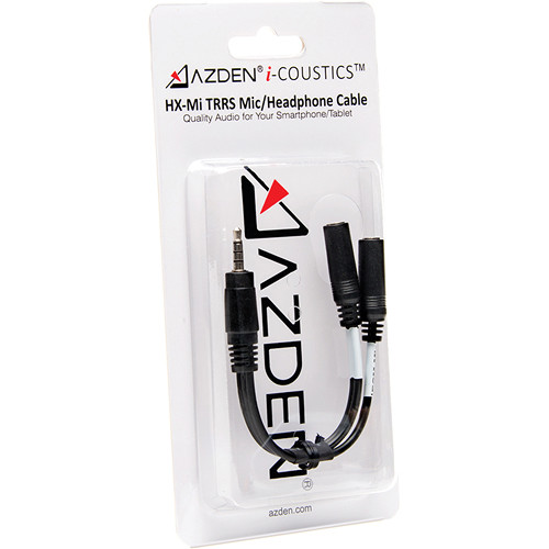 Azden HX-Mi TRRS Mic/Headphone Adapter Cable - Image 2